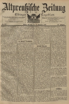 Altpreussische Zeitung, Nr. 227 Mittwoch 28 September 1898, 50. Jahrgang