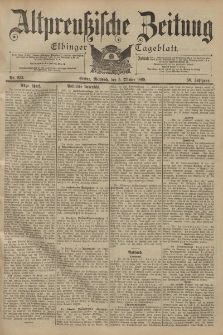 Altpreussische Zeitung, Nr. 233 Mittwoch 5 Oktober 1898, 50. Jahrgang