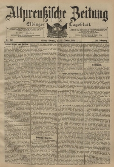 Altpreussische Zeitung, Nr. 243 Sonntag 16 Oktober 1898, 50. Jahrgang