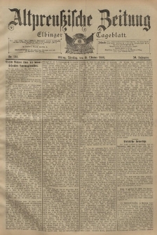 Altpreussische Zeitung, Nr. 244 Dienstag 18 Oktober 1898, 50. Jahrgang