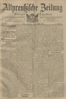 Altpreussische Zeitung, Nr. 248 Sonnabend 22 Oktober 1898, 50. Jahrgang