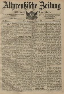 Altpreussische Zeitung, Nr. 265 Freitag 11 November 1898, 50. Jahrgang