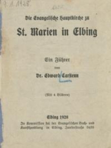 Die evangelische Hauptkirche zu St.Marien in Elbing