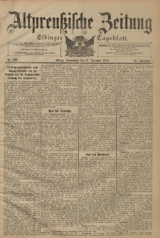 Altpreussische Zeitung, Nr. 306 Sonnabend 31 Dezember 1898, 50. Jahrgang