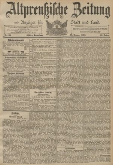 Altpreussische Zeitung, Nr. 25 Sonnabend 30 Januar 1892, 44. Jahrgang
