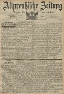 Altpreussische Zeitung, Nr. 56 Sonnatag 6 März 1892, 44. Jahrgang