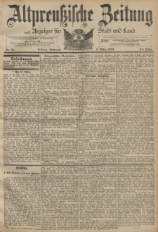 Altpreussische Zeitung, Nr. 58 Mittwoch 9 März 1892, 44. Jahrgang