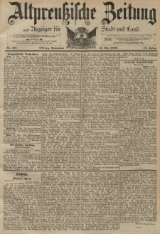 Altpreussische Zeitung, Nr. 118 Sonnabend 21 Mai 1892, 44. Jahrgang