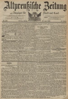 Altpreussische Zeitung, Nr. 145 Freitag 24 Juni 1892, 44. Jahrgang