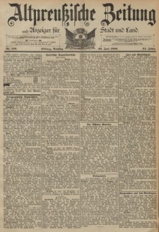 Altpreussische Zeitung, Nr. 148 Dienstag 28 Juni 1892, 44. Jahrgang
