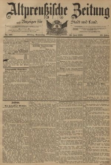 Altpreussische Zeitung, Nr. 150 Donnerstag 30 Juni 1892, 44. Jahrgang