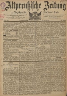 Altpreussische Zeitung, Nr. 151 Freitag 1 Juli 1892, 44. Jahrgang