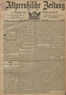 Altpreussische Zeitung, Nr. 151 Freitag 1 Juli 1892, 44. Jahrgang