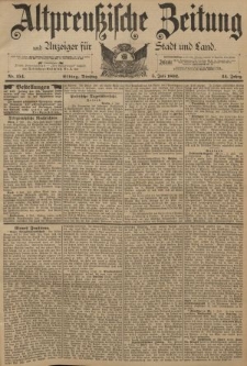 Altpreussische Zeitung, Nr. 154 Dienstag 5 Juni 1892, 44. Jahrgang