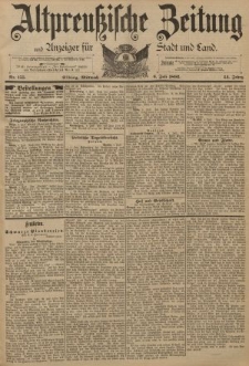 Altpreussische Zeitung, Nr. 155 Mittwoch 6 Juni 1892, 44. Jahrgang
