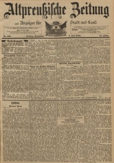 Altpreussische Zeitung, Nr. 158 Sonnabend 9 Juni 1892, 44. Jahrgang