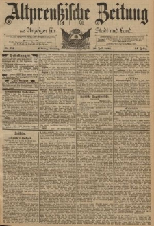 Altpreussische Zeitung, Nr. 159 Sonntag 10 Juni 1892, 44. Jahrgang
