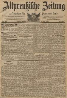 Altpreussische Zeitung, Nr. 161 Mittwoch 13 Juni 1892, 44. Jahrgang
