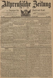 Altpreussische Zeitung, Nr. 164 Sonnabend 16 Juni 1892, 44. Jahrgang