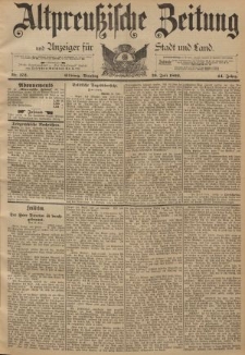 Altpreussische Zeitung, Nr. 172 Dienstag 26 Juni 1892, 44. Jahrgang