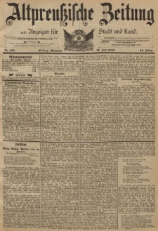 Altpreussische Zeitung, Nr. 173 Mittwoch 27 Juni 1892, 44. Jahrgang