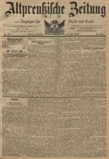 Altpreussische Zeitung, Nr. 177 Sonntag 31 Juni 1892, 44. Jahrgang