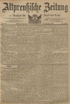 Altpreussische Zeitung, Nr. 212 Sonnabend 10 September 1892, 44. Jahrgang
