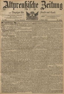 Altpreussische Zeitung, Nr. 230 Sonnabend 1 Oktober 1892, 44. Jahrgang