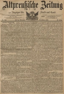 Altpreussische Zeitung, Nr. 242 Sonnabend 15 Oktober 1892, 44. Jahrgang