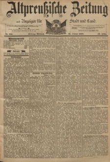 Altpreussische Zeitung, Nr. 251 Mittwoch 26 Oktober 1892, 44. Jahrgang
