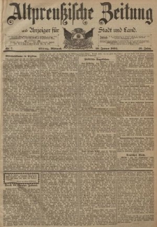 Altpreussische Zeitung, Nr. 7 Mittwoch 10 Januar 1894, 46. Jahrgang