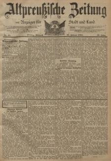 Altpreussische Zeitung, Nr. 49 Mittwoch 28 Februar 1894, 46. Jahrgang