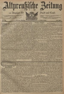 Altpreussische Zeitung, Nr. 53 Sonntag 4 März 1894, 46. Jahrgang