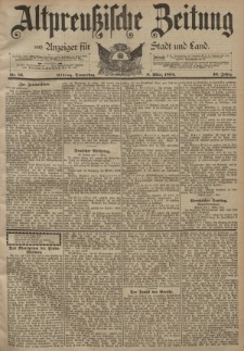 Altpreussische Zeitung, Nr. 56 Donnerstag 8 März 1894, 46. Jahrgang