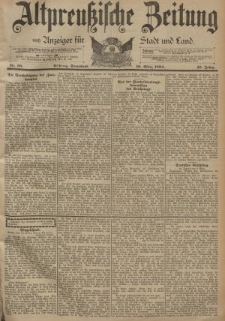 Altpreussische Zeitung, Nr. 58 Sonnabend 10 März 1894, 46. Jahrgang