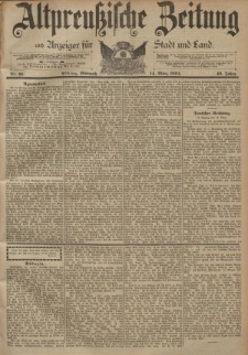 Altpreussische Zeitung, Nr. 61 Mittwoch 14 März 1894, 46. Jahrgang