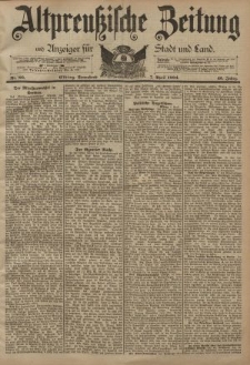 Altpreussische Zeitung, Nr. 80 Sonnabend 7 April 1894, 46. Jahrgang