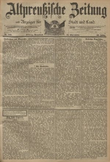 Altpreussische Zeitung, Nr. 109 Sonnabend 12 Mai 1894, 46. Jahrgang