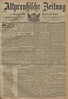Altpreussische Zeitung, Nr. 110 Sonntag 13 Mai 1894, 46. Jahrgang