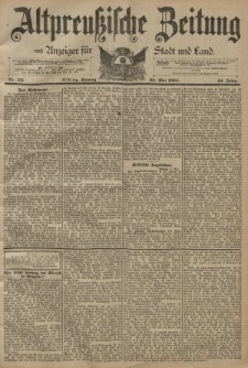 Altpreussische Zeitung, Nr. 115 Sonntag 20 Mai 1894, 46. Jahrgang