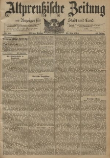 Altpreussische Zeitung, Nr. 119 Freitag 25 Mai 1894, 46. Jahrgang
