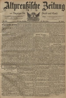 Altpreussische Zeitung, Nr. 122 Dienstag 29 Mai 1894, 46. Jahrgang