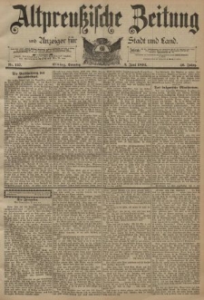 Altpreussische Zeitung, Nr. 127 Sonntag 3 Juni 1894, 46. Jahrgang
