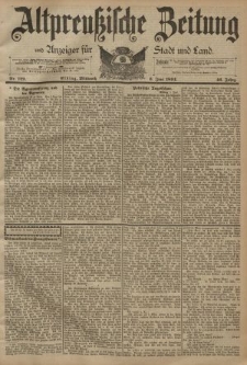 Altpreussische Zeitung, Nr. 129 Mittwoch 6 Juni 1894, 46. Jahrgang