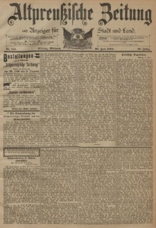 Altpreussische Zeitung, Nr. 141 Mittwoch 20 Juni 1894, 46. Jahrgang