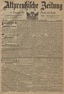 Altpreussische Zeitung, Nr. 144 Sonnabend 23 Juni 1894, 46. Jahrgang