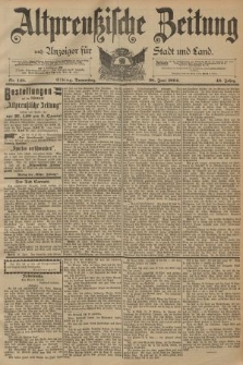 Altpreussische Zeitung, Nr. 148 Donnerstag 28 Juni 1894, 46. Jahrgang