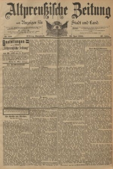Altpreussische Zeitung, Nr. 150 Sonnabend 30 Juni 1894, 46. Jahrgang