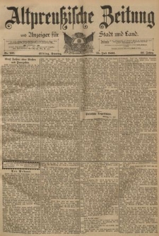 Altpreussische Zeitung, Nr. 163 Sonntag 15 Juli 1894, 46. Jahrgang