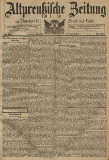Altpreussische Zeitung, Nr. 176 Dienstag 31 Juli 1894, 46. Jahrgang